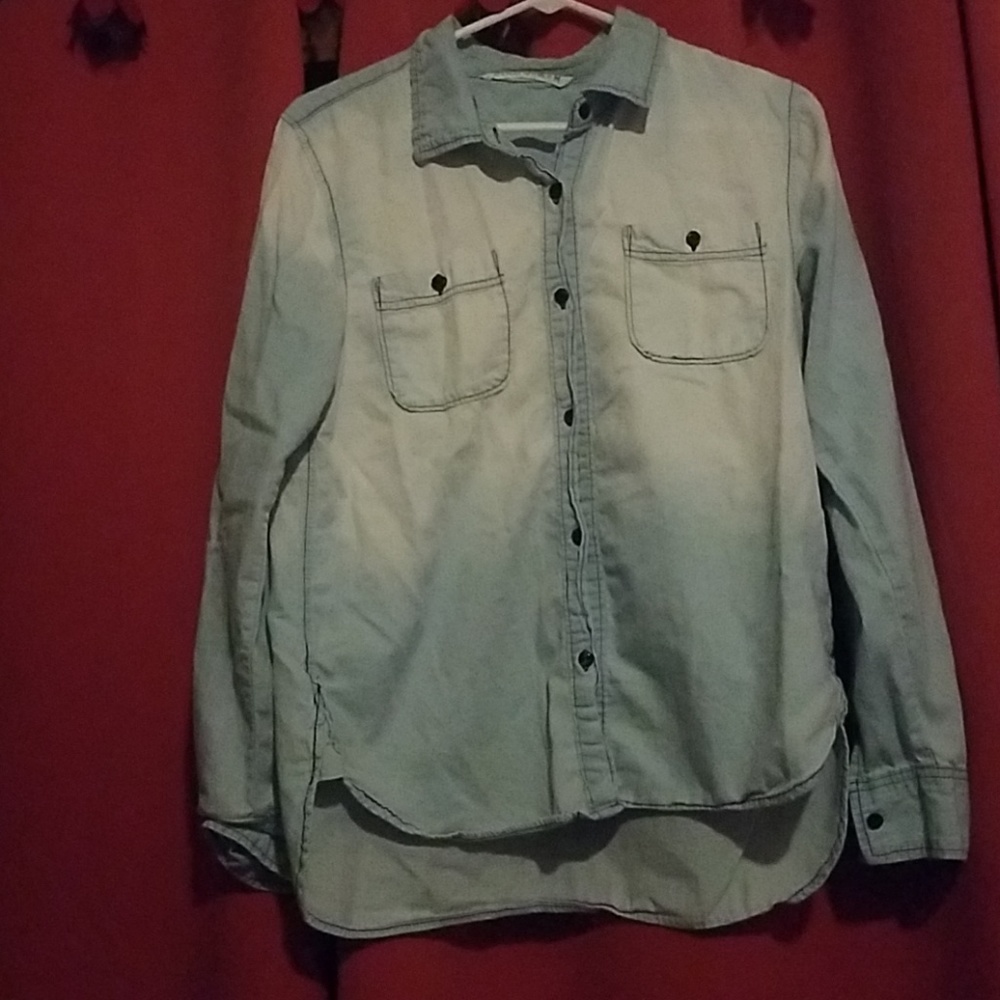Extremely soft Jean look button down